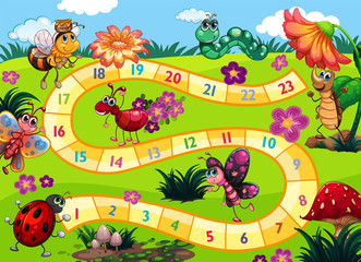 Board game with insect theme