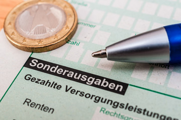 Finanzamt Steuererklärung Sonderausgaben