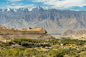 Beautiful views of the mountains,in Leh,India.