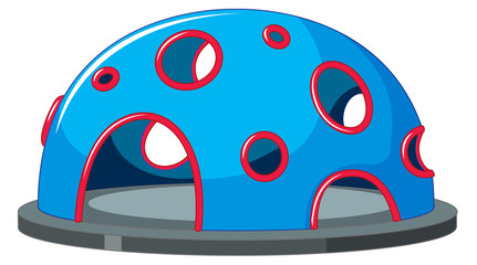 A climbing dome on white background