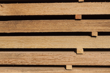 stack of tropical hardwood