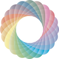 circular color palette created from different colors. colorful icon