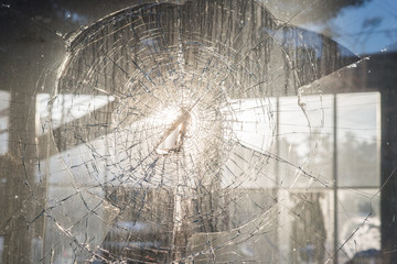 broken glass background