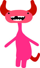 Fototapeta premium cartoon cute monster vector