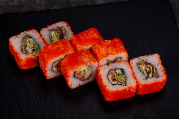 Japanese roll with eel