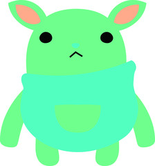 cartoon cute monster vector