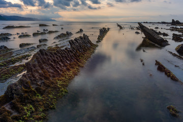 Playa de Sakoneta, 
Geoparque de la Costa Vasca , España