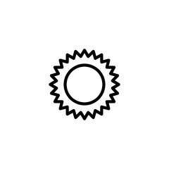 sun icon vector