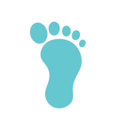 Human footprint icon vector illustration