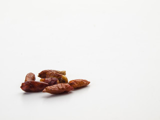 montoncito de especia de guindillas cayenas