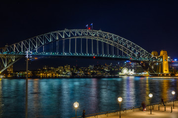Naklejka na ściany i meble View on Sydney Habour Bridge from Opera House