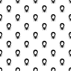 Mouse virus pattern vector seamless repeating for any web design