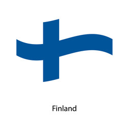 Flag of Finland,Finland flag Golden waving