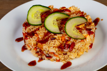 Fried rice with chicken