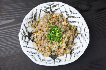 black fried rice