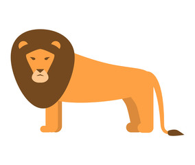 Fototapeta premium Lion icon. Flat illustration of lion vector icon for web design