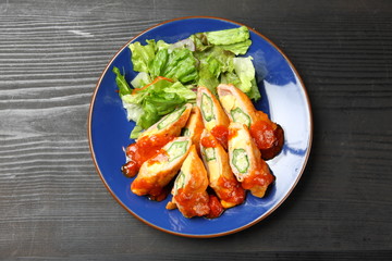 オクラの豚肉巻き