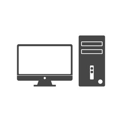 Desktop computer icon, Home desktop computer personal 