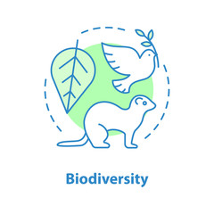 Biodiversity concept icon