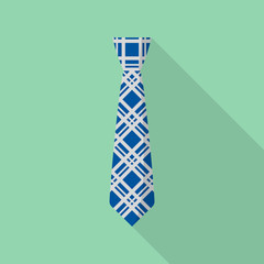 Hipster tie icon. Flat illustration of hipster tie vector icon for web design