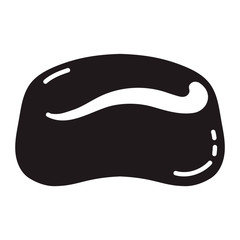 Jelly icon. Simple illustration of jelly vector icon for web design isolated on white background