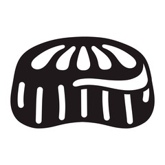 Candy jelly icon. Simple illustration of candy jelly vector icon for web design isolated on white background