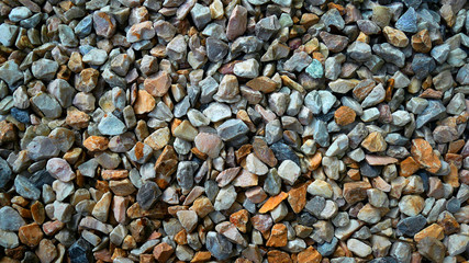 Many stones background texture.