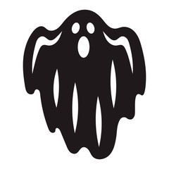 Halloween ghost icon. Simple illustration of halloween ghost vector icon for web design isolated on white background