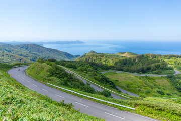 ワインディングロード　winding road in Japan