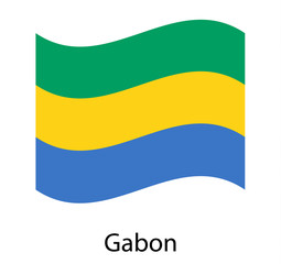 Obraz premium Gabon Independence Day Background Template