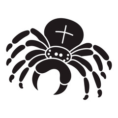 Cross spider icon. Simple illustration of cross spider vector icon for web design isolated on white background