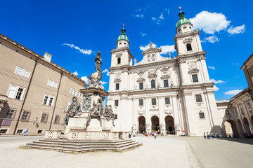 Fototapeta na wymiar Salzburg Cathedral in Salzburg