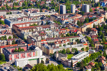 Obraz premium Innsbruck aerial panoramic view