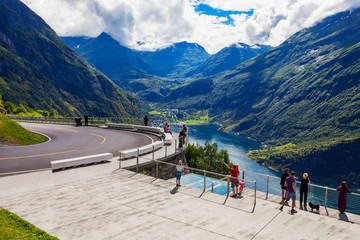 Geiranger at Geirangerfjord, Norway © saiko3p