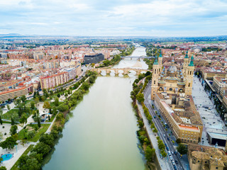 Obraz premium Cathedral Our Lady Pillar, Zaragoza