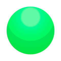 Green candy ball icon. Isometric of green candy ball vector icon for web design isolated on white background