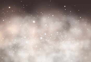 Soft bokeh dark abstract background. Festive Lights.