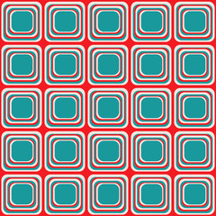 Vector seamless texture with rounded squares looking like old tv