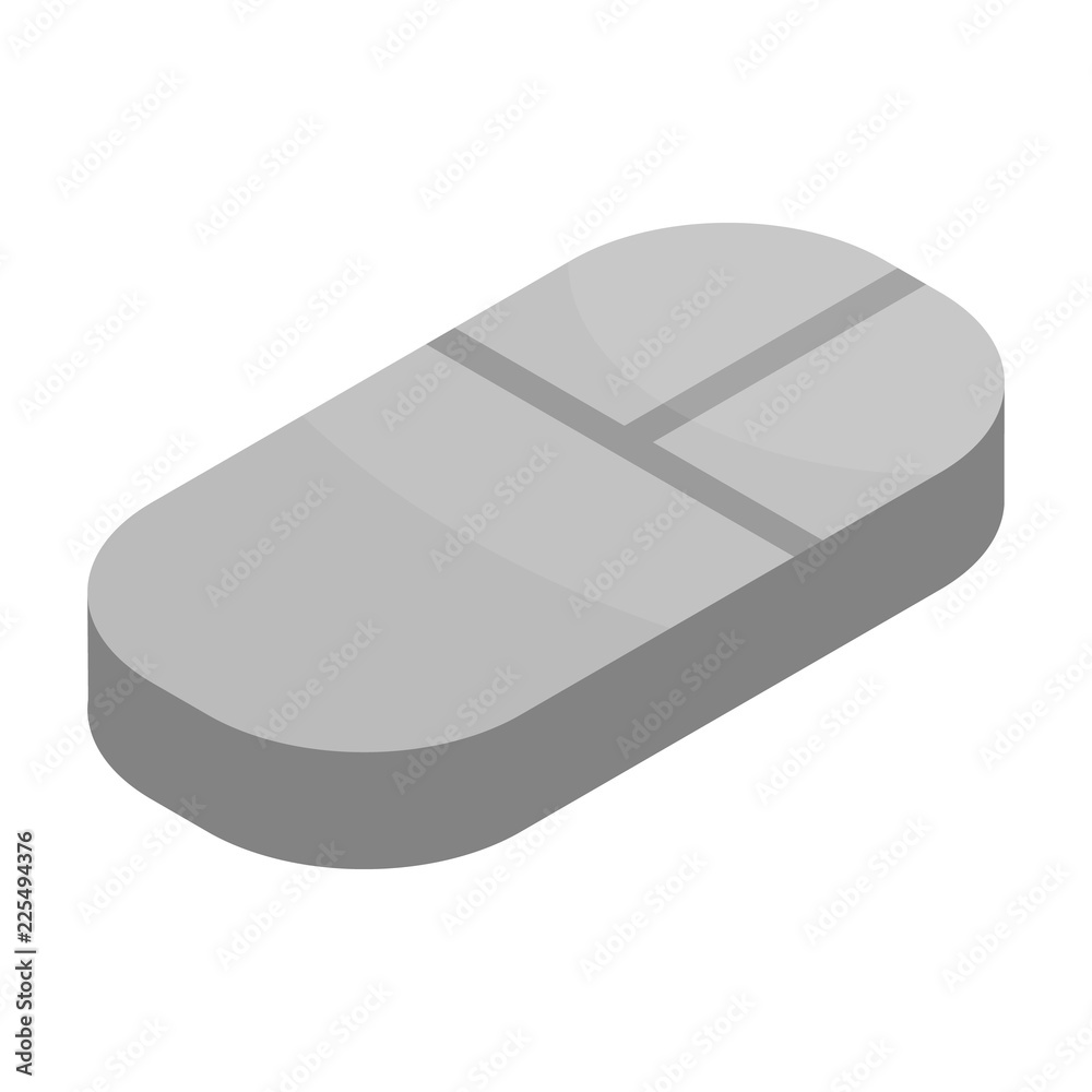 Poster computer mouse icon. isometric of computer mouse vector icon for web design isolated on white backgr