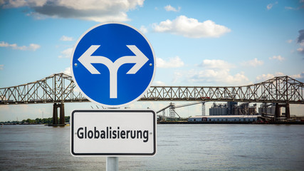 Schild 360 - Globalisierung