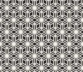 Vector seamless geometric pattern. Simple abstract lines lattice. Repeating elements stylish background