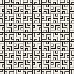Vector seamless lines mosaic pattern. Modern stylish abstract texture. Repeating geometric tiles