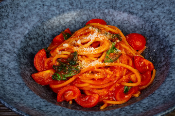 Red tomato spaghetti