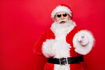 Your so humorous! Aged mature trendy Saint Nicholas in headwear 