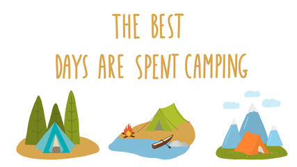 spent camping best days