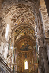 Cefalu, Italy - September 09, 2018: View of the Cathedral of Cefalu