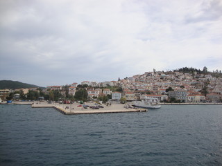 Naklejka na ściany i meble panoramic view of the port