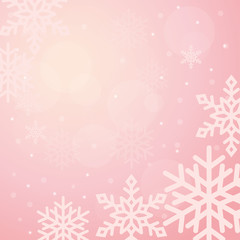 Winter background illustration with snowflakes