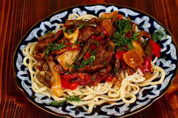 Uzbek traditional lagman