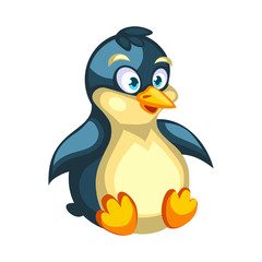 Cartoon vector penguin character